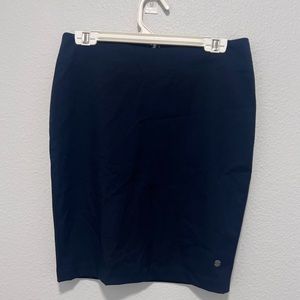 Scullers Navy Blue Tapered Mini Skirt Size Large/Waist 30